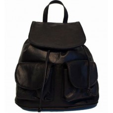 Кожаный рюкзак Bottega Carele BC707-black черный