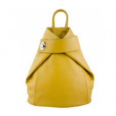 Кожаный рюкзак Bottega Carele BC709-yellow желтый