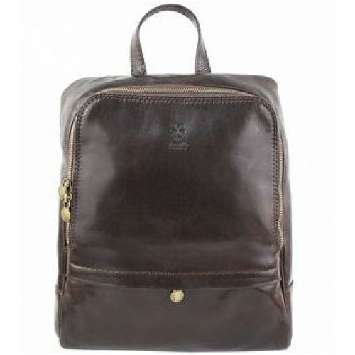 Шкіряний рюкзак BC711-darkbrown темно-коричневий