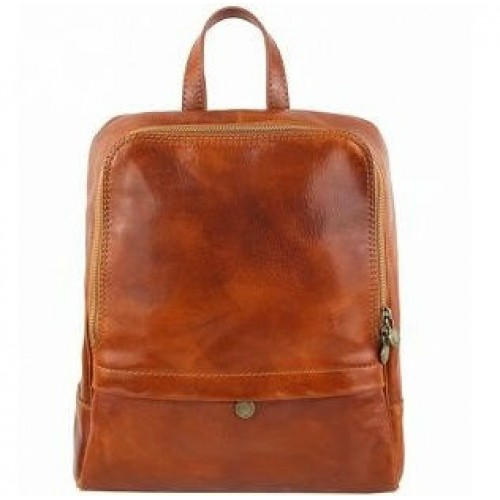 Кожаный рюкзак Bottega Carele BC711-ginger