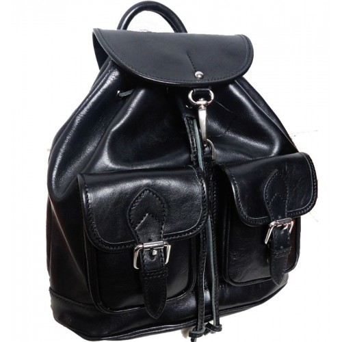 Кожаный рюкзак Bottega Carele BC715 черный
