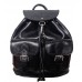 Кожаный рюкзак Bottega Carele BC715 черный