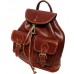 Шкіряний рюкзак BC715 коричневий