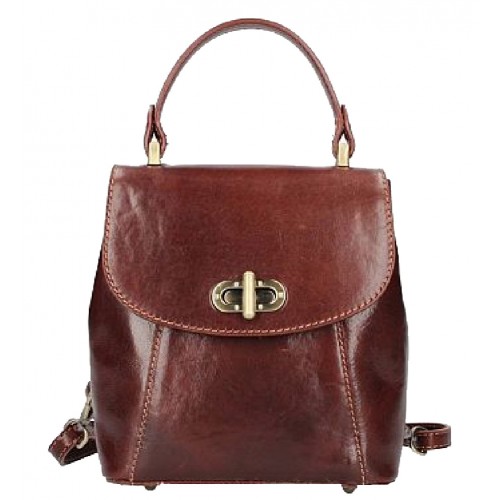 Шкіряний жіночий рюкзак Bottega Carele BC726-brown Коричневий