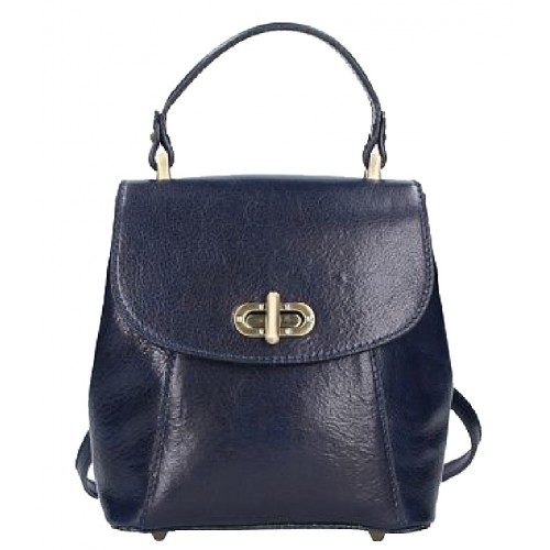 Шкіряний жіночий рюкзак Bottega Carele BC726-blue Синій