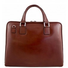 Кожаный портфель Bottega Carele BC801-brown коричневый