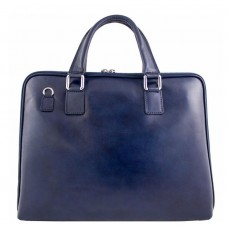 Кожаный портфель Bottega Carele BC801-darkblue тёмно-синий
