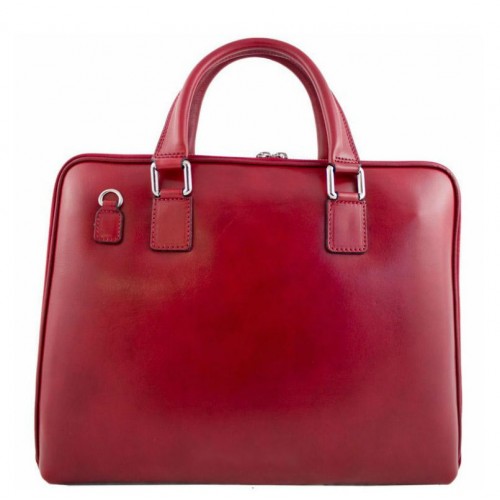 Кожаный портфель Bottega Carele BC801-red красный