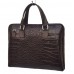 Кожаный портфель Bottega Carele BC8012-darkbrown темно-коричневый