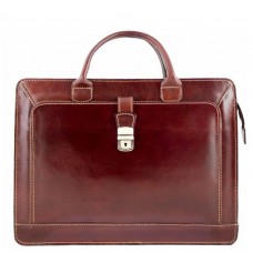Кожаный портфель Bottega Carele BC802-brown коричневый