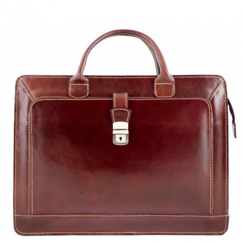 Шкіряний портфель BC802-brown коричневий