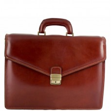 Кожаный портфель Bottega Carele BC803-brown коричневый