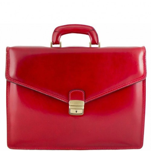 Шкіряний портфель BC803-red червоний