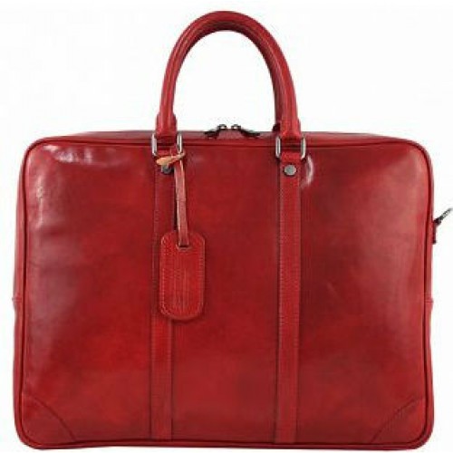 Кожаный женский портфель Bottega Carele BC805 красный