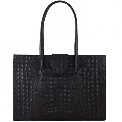 Кожаная женская сумка Bottega Carele BC809-black черная