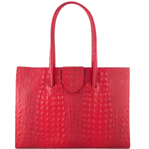 Кожаная женская сумка Bottega Carele BC809-red красная