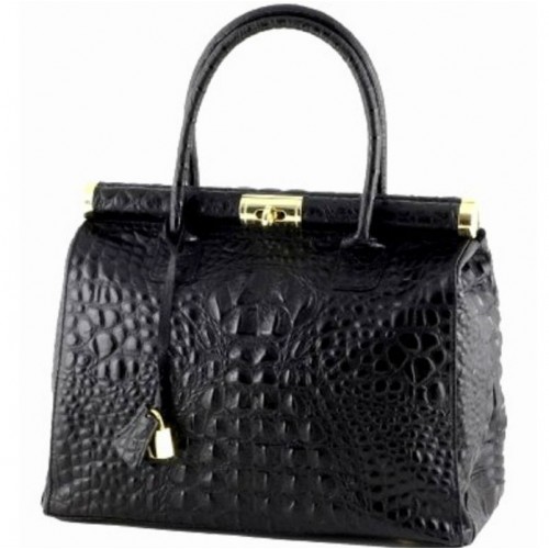 Шкіряна жіноча сумка BC901-black чорна