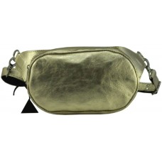 Шкіряна бананка U-04 золота