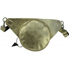 Шкіряна бананка U-06 золота