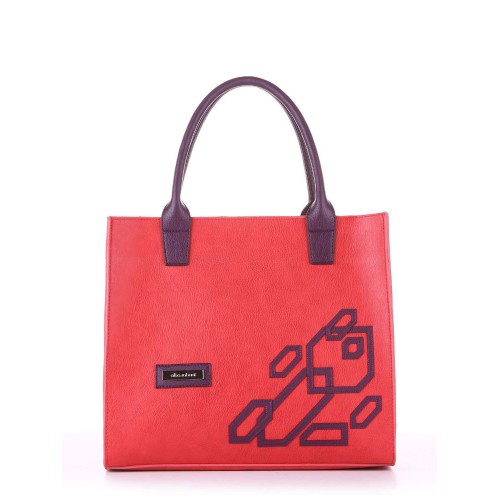 Сумка Alba Soboni E18003 червоний-баклажан