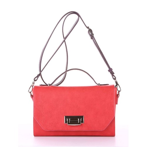 Ділова сумочка Alba Soboni E18013 червоний-баклажан