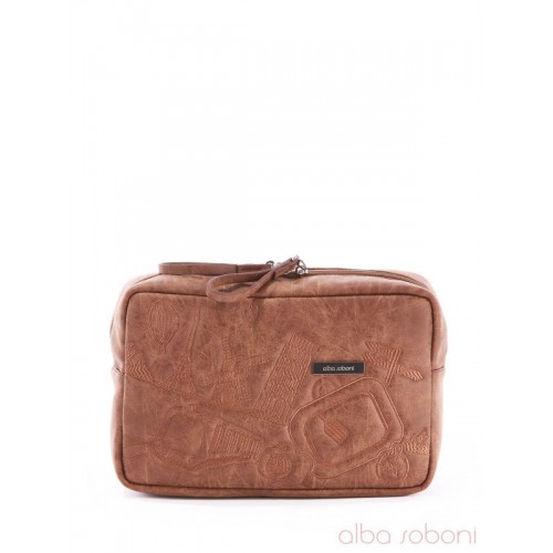 Косметичка Alba Soboni 807 коричнева