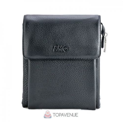 Чоловіча сумка AMO ACCESSORI AMO1293-4black чорна