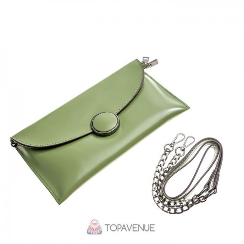 Женский клатч AMO ACCESSORI AMO8021green зеленый