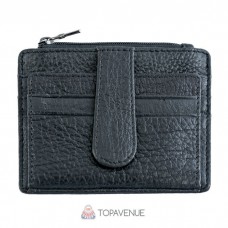 Шкіряне чоловіче портмоне AMO ACCESSORI AMO168-11black чорне