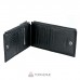 Шкіряне портмоне AMO ACCESSORI AMO168-16black чорне