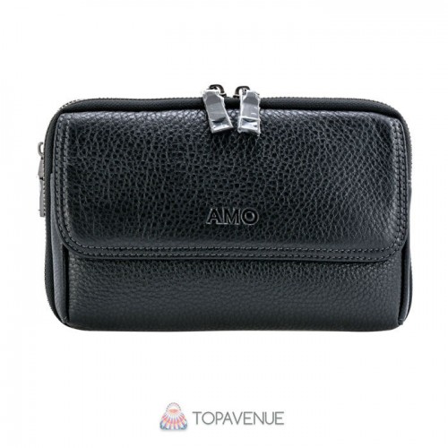 Мужская барсетка AMO ACCESSORI AMO5229-10black черная