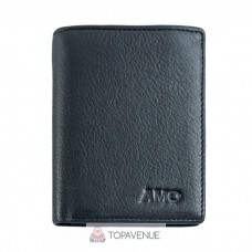 Шкіряне чоловіче портмоне AMO ACCESSORI AMO168-21black чорне