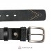 Шкіряний ремінь під джинси AMO ACCESSORI AMOA-02-40black чорний