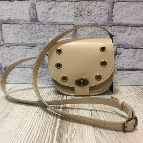 Сумка жіноча "КЕНДІ" натуральна шкіра слонова кістка