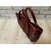 Сумка женская "ФОРТА" натуральная кожа бургунди матовая