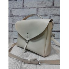 Сумка жіноча "Дороті" натуральна шкіра слонова кістка