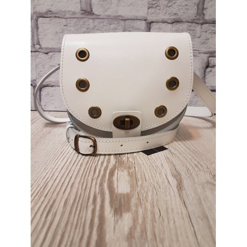 Сумка женская ANKO КЕНДИ натуральная кожа белая матовая