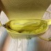 Сумка женская "Римини" натуральная кожа желтая с плетенкой