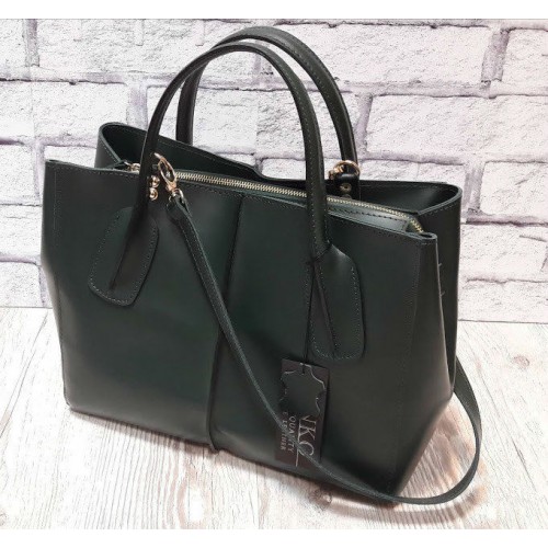 Сумка жіноча "ФОРТУ" натуральна шкіра смарагдова