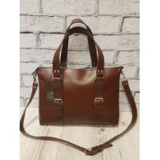 Сумка "Монако" натуральная кожа коньячная