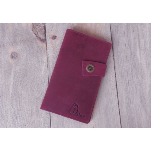 Шкіряне портмоне 121066 бордо