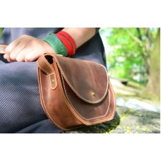 Женская кожаная сумка 867065 коньяк