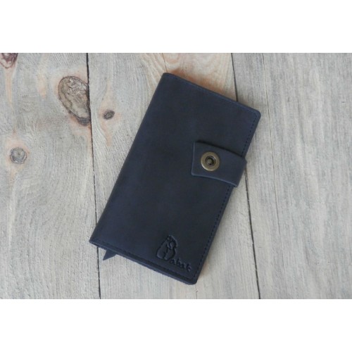 Кожаное портмоне 121076 чёрное