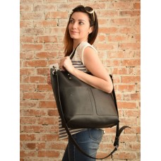 Сумка Babak Tote Black 857076 шкіряна чорна
