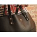 Сумка Babak Tote Black 857076 кожаная чёрная