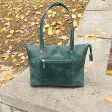 Жіноча шкіряна сумка Lady Boss 860077 зелена