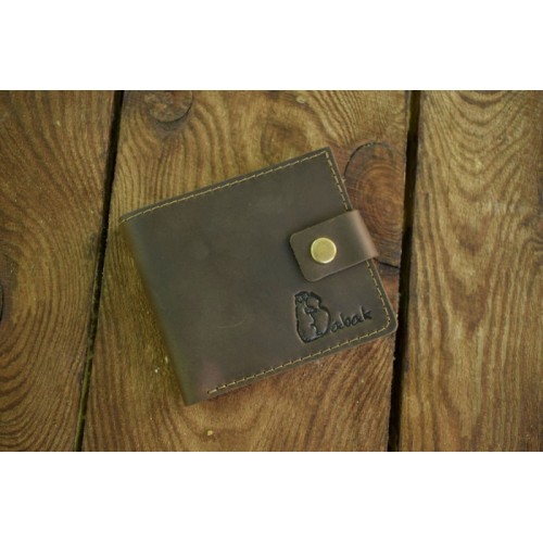 Кожаное портмоне 117051 коричневое