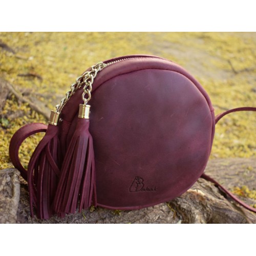 Сумка Круглая 901066 бордова