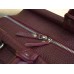 Кожаный саквояж 702013 бордовый