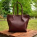 Шкіряна сумка Shopper Bordo-shine 894013 бордо